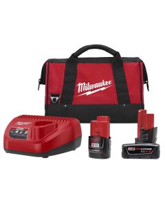 M12 REDLITHIUM CP 2.0Ah & XC 4.0Ah Battery and Charger Starter Kit