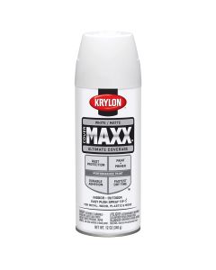 Krylon Covermaxx Paint+Primer; Matte White; 12 oz. Aerosol