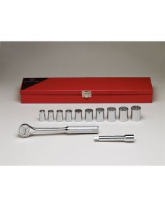1/2"Dr 12Pt Std Skt Bx Set 12P