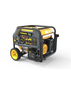 Dual Fuel 7125/5700W Electric Start Gas or Propane Powered Portable Generator with Wheel Kit