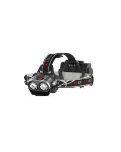 XEO19R-Black 2,000 Lumen Duel LEDs Powerful Headlamp w/ Beam Distance up-to 300 Meters, Softcase