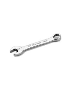 Stubby Chrome Combination Wrench, 10mm, with 12 Point Box End, Fully Polished, 3-3/4" Long