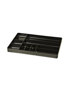 Ernst 10-Compartment Plastic Organizer Tray, Black