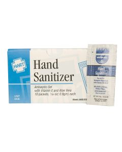 Hand Sanitizer Antiseptic Gel, 1/32 oz. (10-Pack)