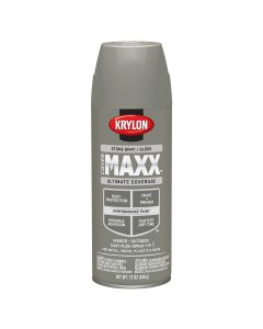 Krylon Covermaxx Paint+Primer; Gloss Stone Gray; 12 oz. Aerosol
