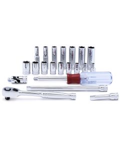 Titan 21-Piece 1/4 in. Drive Metric Socket Set