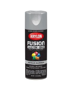 Krylon Fusion ALL-IN-ONE PAINT+PRIMER Metallic Aluminum; 12 oz. Aerosol