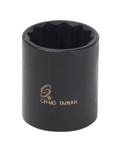 3/8" Drive 12 Point Impact Socket, 15/16"