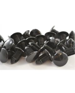 Black Nylon Front End Stone Shield Retainer, GM 1981-On (25/Bag)