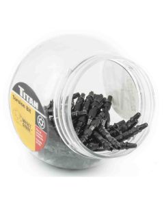 Titan 50-Piece 2-1/2 in. TT-25 Double End Torsion Bit
