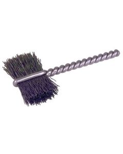Burrite Type Power Tube Brush, 5/8" Diameter, .005 Wire Size, 2-1/4" Long, Flat Side Action