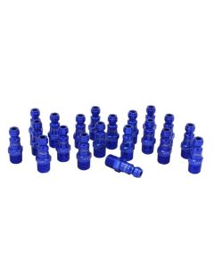 ColorFit Plugs, T-style Blue, Box of 20