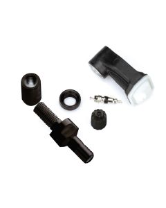 Schrader 90? Programmable EZ-sensor (Clamp-In, 314.9/315/433MHz) with Black Straight Valve