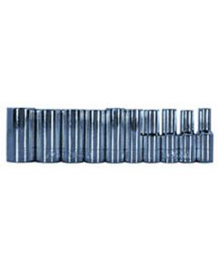10pc 1/4" Socket set 12pt SAE
