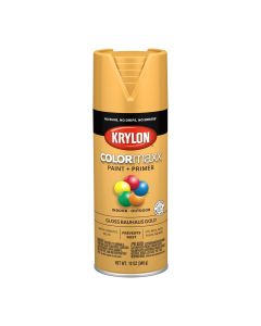 Krylon COLORmaxx Paint + Primer, Gloss Bauhaus Gold