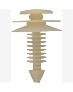 Door Trim Panel Retainers, Natural Nylon, Size: 1/4" (6.4mm), Stem: 13/16", Head: 3/4", Qty: 100