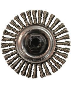 Makita 4" Stringer Bead Twist Wire Wheel, Stainless, M10 x 1.25