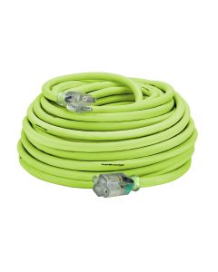 Flexzilla Pro Extension Cord, 10/3 AWG SJTW, 100', Outdoor, Lighted Plug