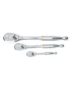 GEARWRENCH 3-Piece 1/4, 3/8 & 1/2 in. 90-Tooth-Tooth Full Polish Ratchet Set