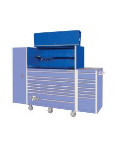 Extreme Tools 55 in. x 25 in. Pro Hutch, Blue