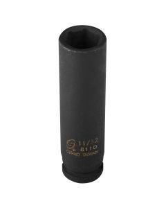 1/4" Drive 6 Point Deep Impact Socket 11/32"