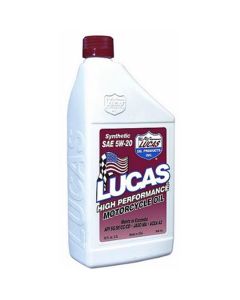 Motorcycle Oil, High Performance, Synthetic 5-20WT, Case of 6, Quart Size Bottles
