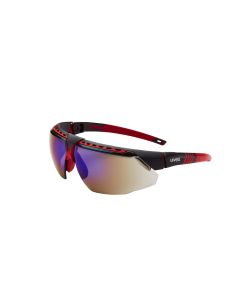 Uvex Avatar Glasses Blk/red, Blue Mir Hc