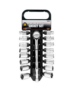 17pc 1/2" Dr Socket Set