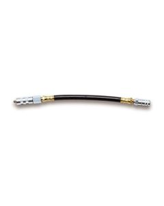 12" rubber grease hose, w/ 4-Jaw coupler & quick connect