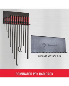 Mayhew 12-Piece Pry Bar Rack, Wall Hook Mount (Pry Bars Not Included)