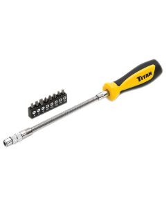 Titan 9-Piece Flexible Driver and Bit Set