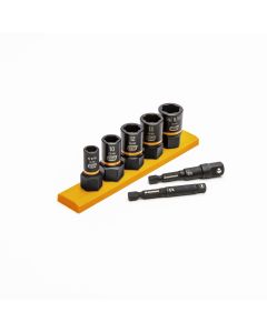 7 Pc. 1/4" & 3/8" Drive Metric Bolt Biter? Impact Extraction Socket Set