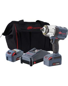 20V 1/2" Drive Cordless Impact Wrench 2 Battery Kit - High Torque, IQv Power Control w/ 4 Modes, Brushless Motor, LED Light Ring, Gray
