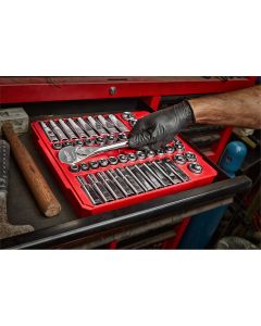 47-Piece 1/2 in. Socket Wrench Set Fractional SAE & Metric
