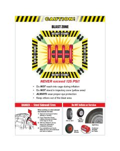 8-Piece Blast Zone Danger Sign Kit
