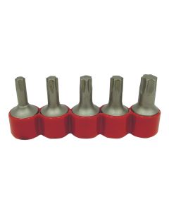 5 Piece 3/8" Square Drive Bits Set for Torx Screw - TX40-TX55