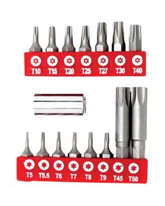 16 pc Star Bit Set