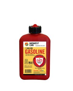 Midwest Can FMD Gasoline Container, 1 Gallon Gas Can plus 4 oz. for Oil Mixture