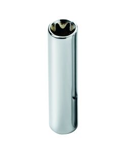 E8 1/4" Drive Metric Deep Female Torx Socket
