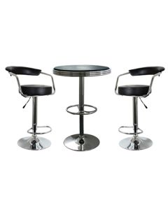 New Buffalo Adjustable Bar Table & Chair 3-Piece Set