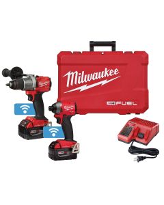 Milwaukee 2-Piece M18 FUEL Hammer Drill and Impact Driver ONE-KEY Combo w/ (2) Batteries Kit