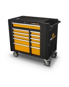 GearWrench 42 in. 11-Drawer Mobile Work Station, Black & Orange