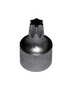 VIM Tools T10 - 1/2 Cut Torx Driver, 1/4 in. Sqaure Drive, 3/4 in. Oal, S2 Steel