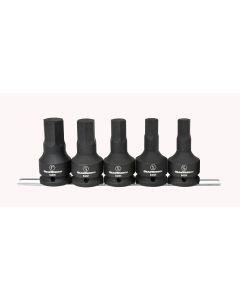5 Pc. 3/4" Drive SAE Hex Impact Bit Socket Set