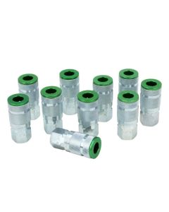 ColorFit Couplers, A-style Green, Box of 10