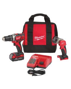 Milwaukee M18 1/2 in. Drill and LED Light Special Kit