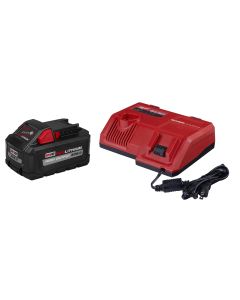 Milwaukee M18 8.0 Ah Supercharger Starter Kit w/ XC 8.0 Ah Battery & Rapid Charger