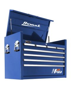 Homak Mfg. H2PRO Series 36 in. 8-Drawer Top Chest, Blue
