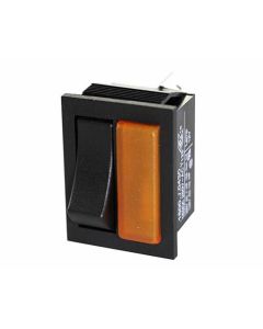 Amber Light / Rocker Combo 16A 12V S.P.S.T. 1 Pc
