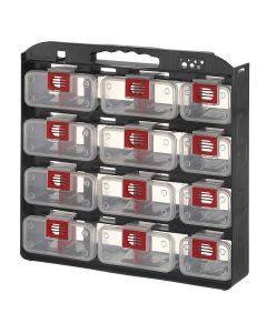 Storage Case 1- Sided 12 bins with Carry Strap